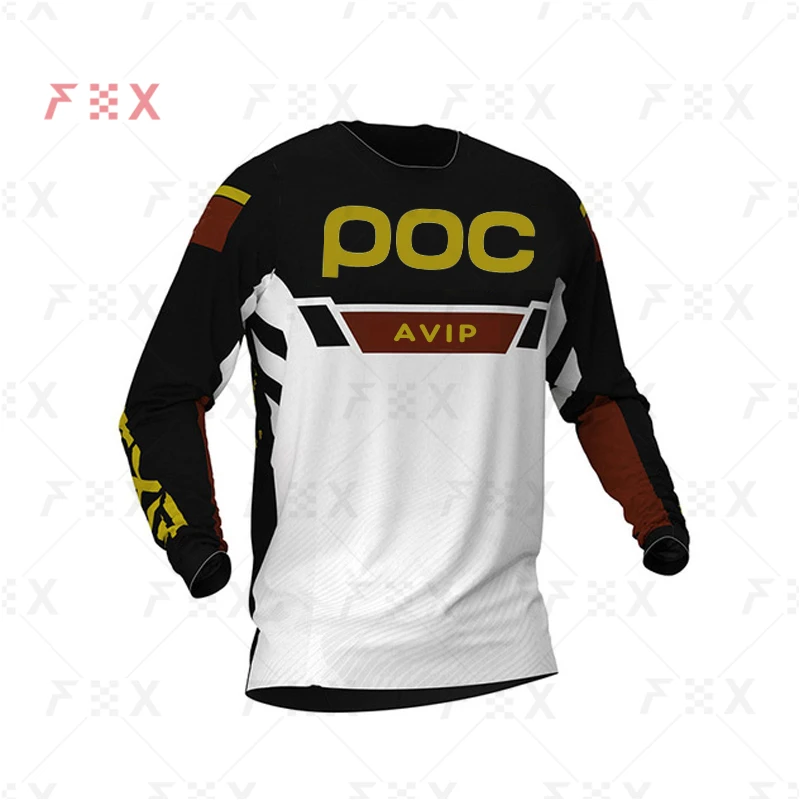 New Racing Downhill Jersey Mountain Bike Cycling Jersey Crossmax Shirt Ciclismo Clothes AVIP POC MTB Motorcycle jersey Men