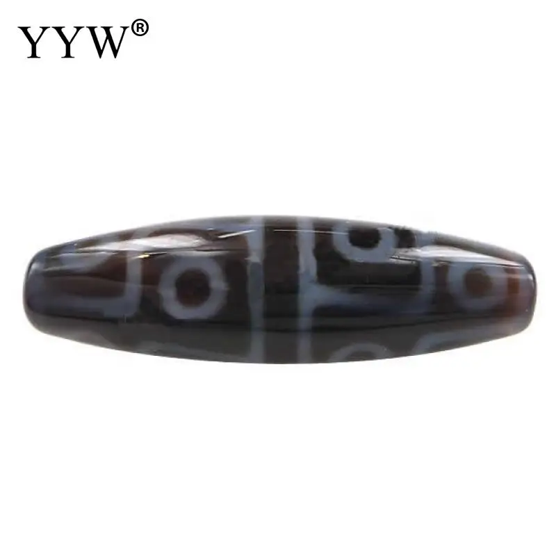 

1 Pcs Natural Tibetan Agates Onyx Dzi Beads jewellery Oval Twelve-Eyed 38x12mm Jewelry Making DIY Tibetan Dzi Beads