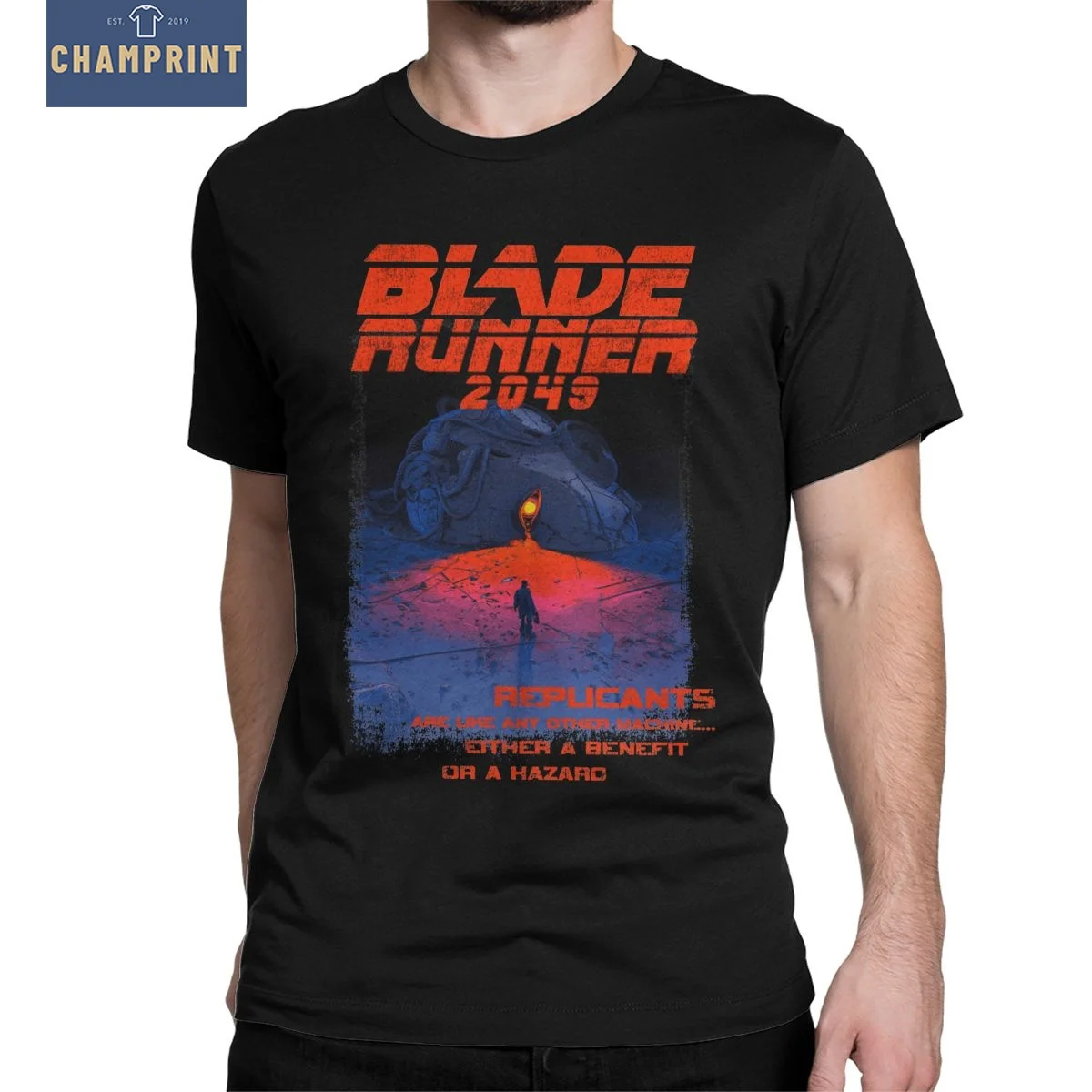 Blade Runner 2049 T-Shirts Men Funny Pure Cotton Tee Shirt Round Neck Short Sleeve T Shirts New Arrival Clothes