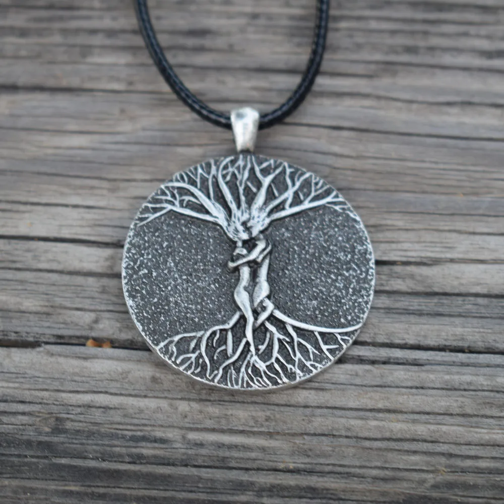 1pcs Norse viking couple tree of life necklace christmas gift