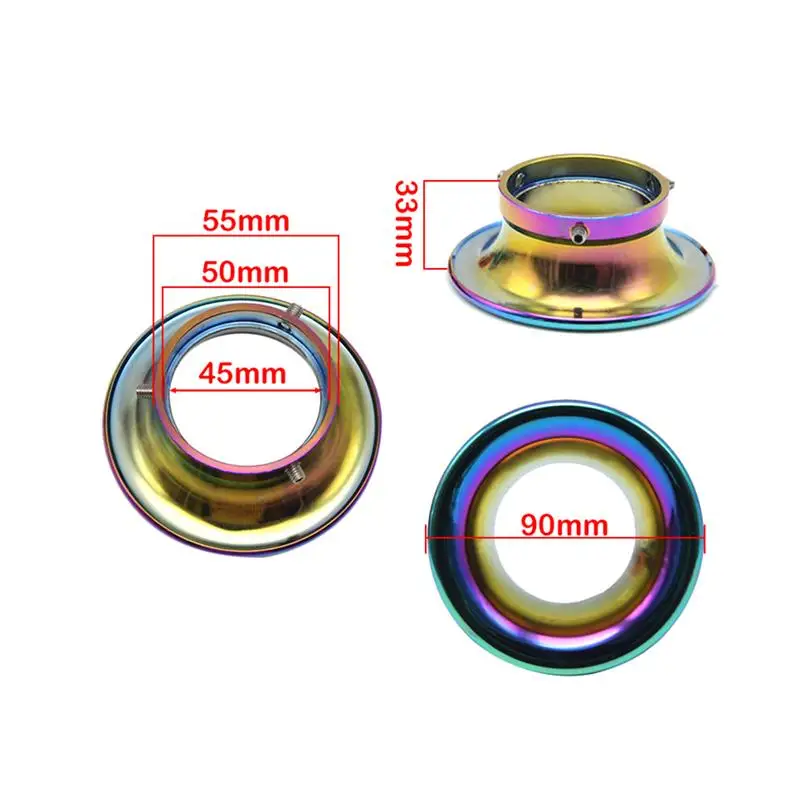 ZSDTRP Carburetor 50mm Motorcycle Air Filter Wind Horn Cup Alloy Trumpet with Guaze For Keihin PWK21/24/26/28/30mm PE 28/30mm