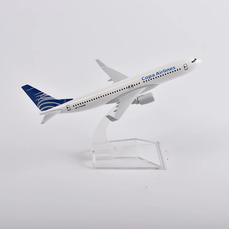 JASON TUTU-avión Boeing B737, modelo de avión de Metal fundido a presión, escala 1/400, 16cm