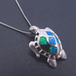 Hermoso de tortuga azul fuego ópalo Milleniun para regalo