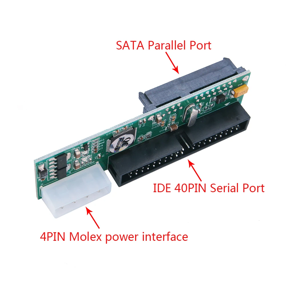 40PIN IDE To SATA Card Hard Disk Optical Drive Recorder PATA To SATA Serial To Parallel Conversion Card