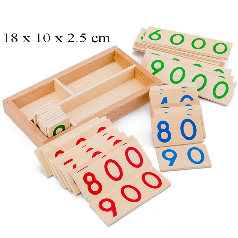 Caja para contar matemáticas Montessori, juguetes para niños, contador de números de madera, juguete de aprendizaje, juguete educativo para preescolar, material didáctico para niños