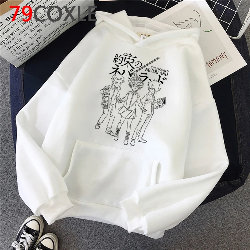 the Promised Neverland hoodies male graphic anime streetwear harajuku men clothing grunge