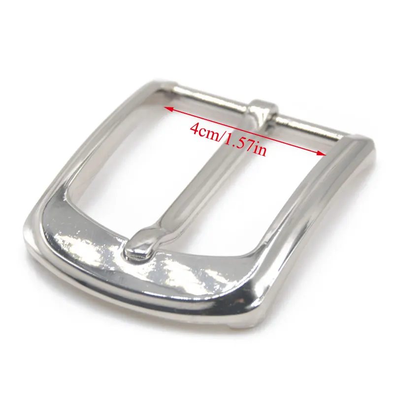 40mm Metall Überzug Gürtel Schnalle Männer Ende Bar Ferse Bar Einzelnen Pin Gürtel Halb Schnalle Leder Handwerk Gürtel Strap für 40mm Gürtel