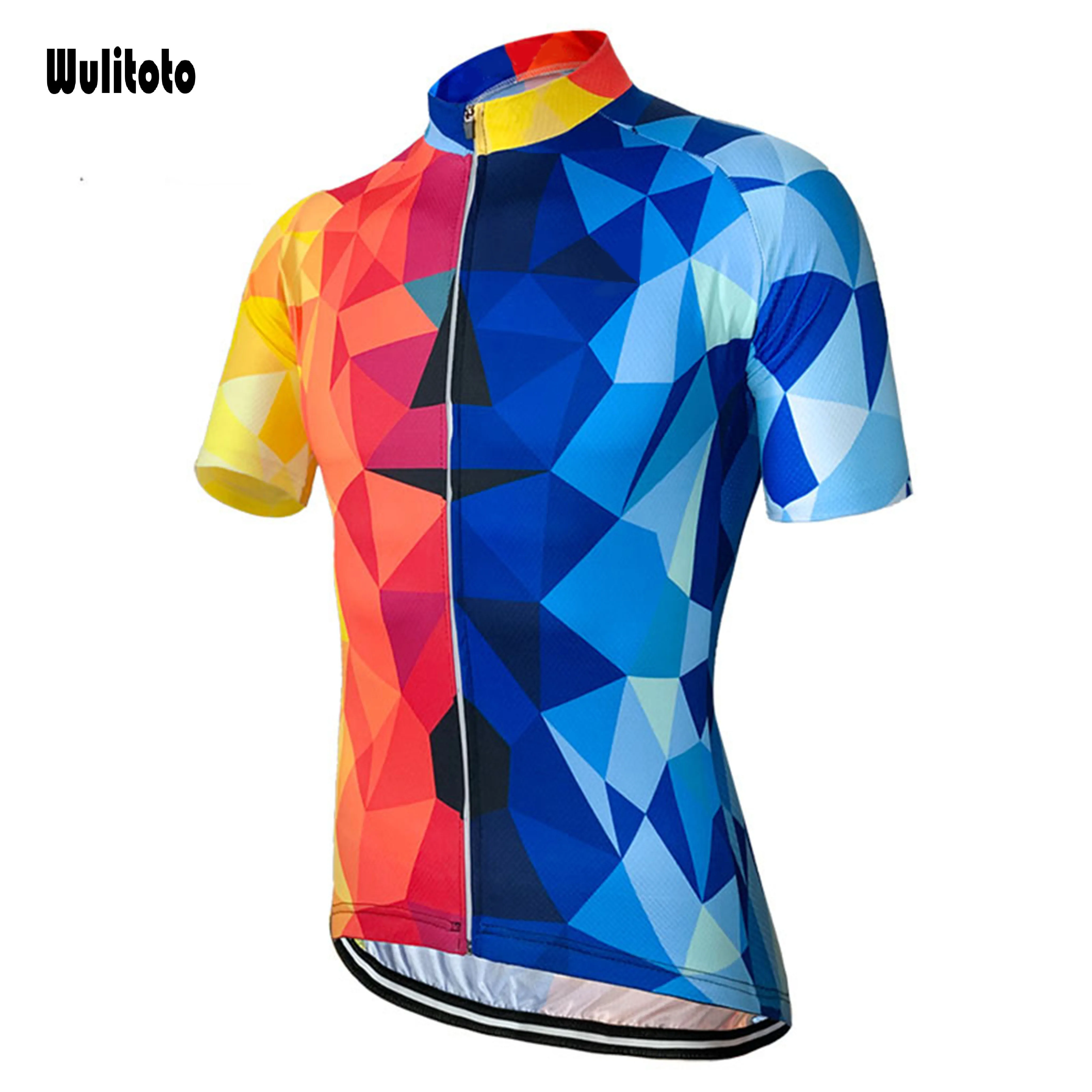 WULITOTO summer Bicycle Top Shirt Short Sleeve MTB Jersey sport Breathable cycling Jersey For Men