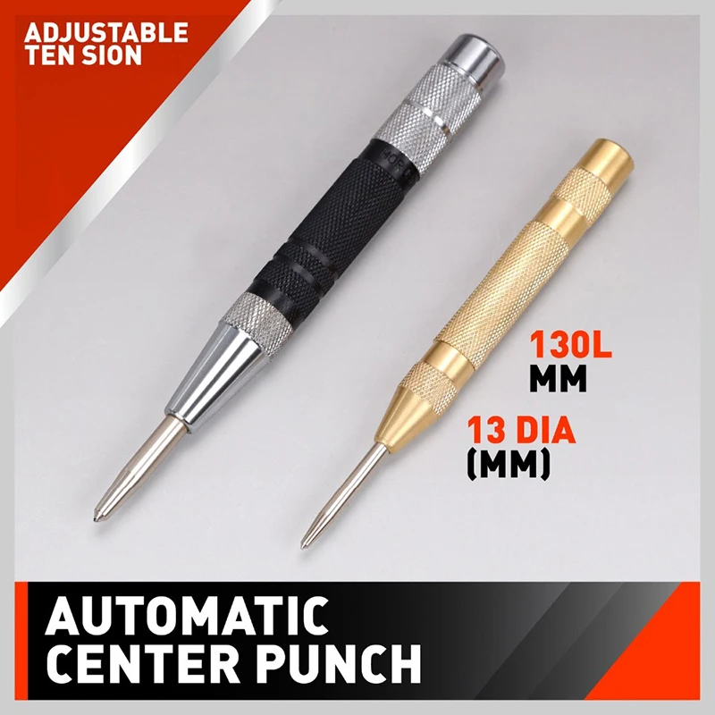 Tao Hua Yuan Super Strong Automatic Centre Punch and General Automatic Center Punch Adjustable Spring Loaded Metal Drill Tool AA