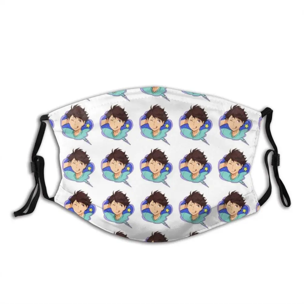 

Моющаяся маска для рта с фильтром для защиты от пыли Oikawa Tooru Toru Oikawa Toru Haikyu Aoba Jousai Aoba