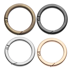 1Pc Zinc Alloy Plated Gate Snap Clasp Clips Spring O-Ring Buckles Oval Round Push Trigger Snap Hooks Purses Handbags Carabiner
