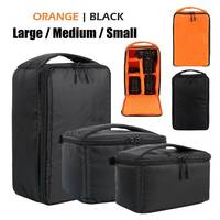 Waterproof Shockproof Camera Bag Padded Insert SLR Carry Case Pouch Holder Partition For SLR Canon Nikon Sony Camera Lens