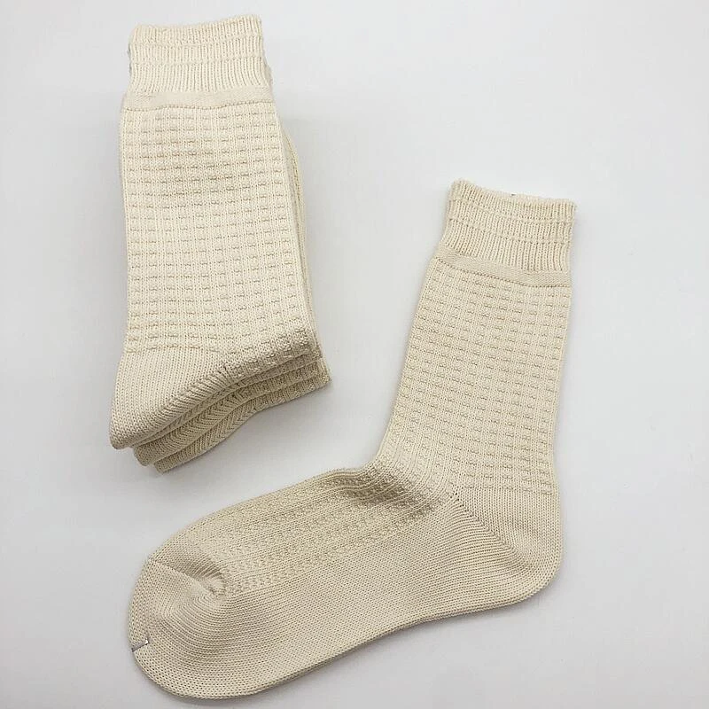 Match-Up Men Waffle Socks For Business Casual Dress Cotton Socks(5 Pairs)