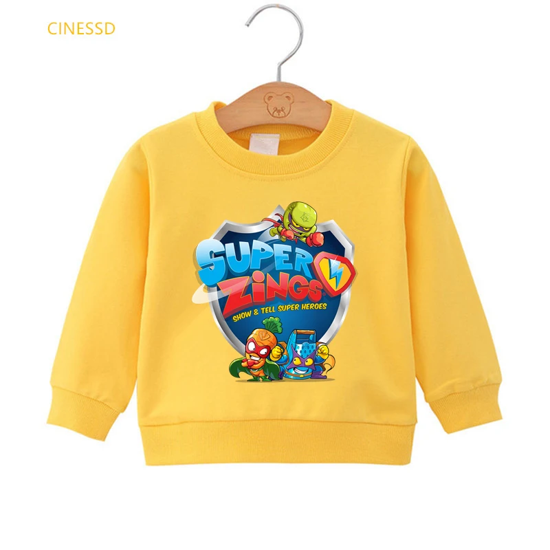 Winter Baby Boys Clothes Los Super Zings Series 6 Print Dibujos De SuperZings Kids Tops For Teens Children Sweatshirts Hoodies