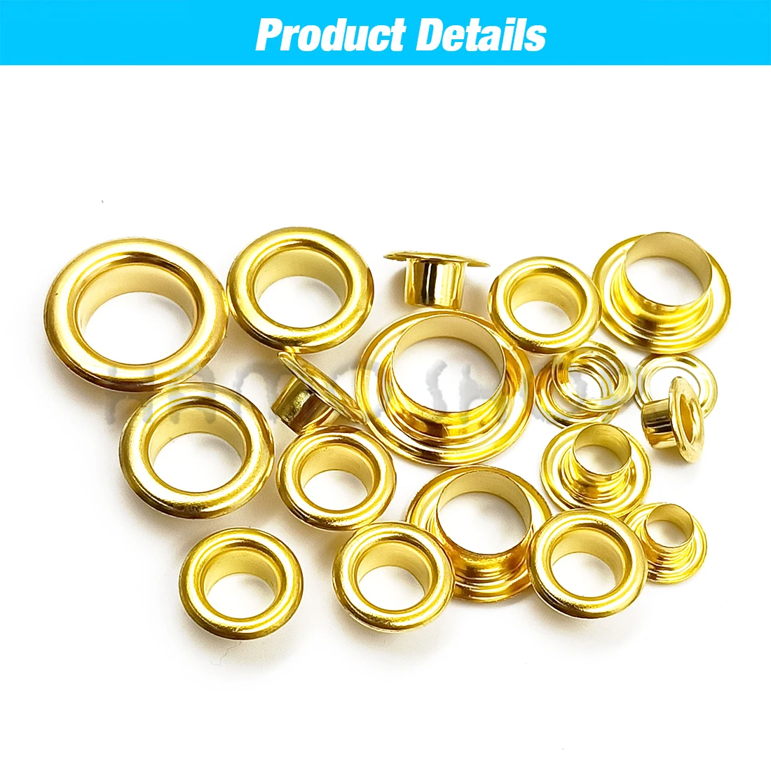 100set Gold Color Metal Eyelet Grommets With Eyelet Punch Die Tool Set For Leathercraft DIY Clothing Shoes Belt Bag Accessories