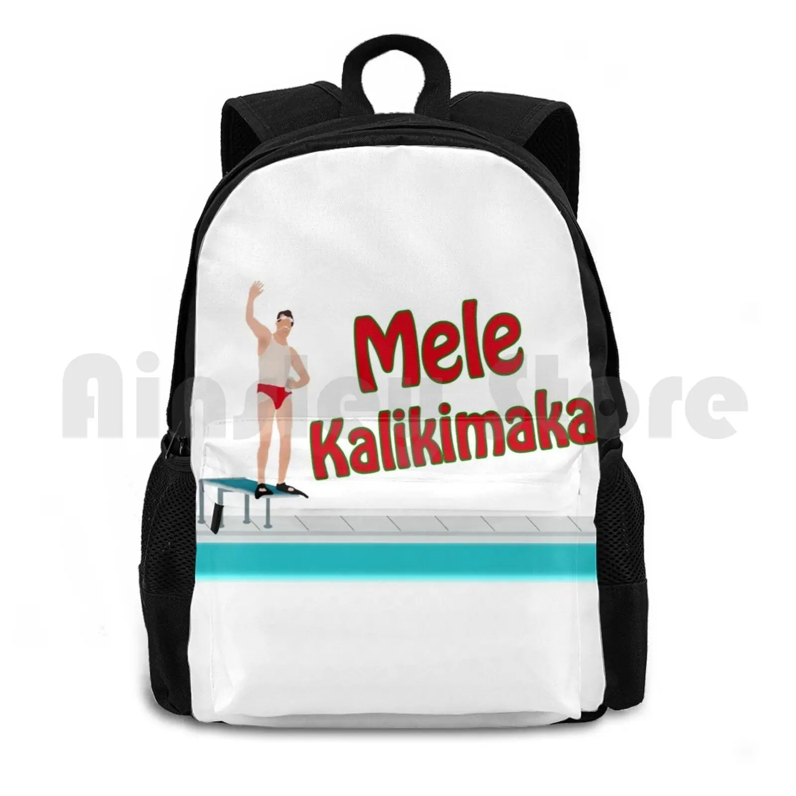 Christmas Vacation-Mele Kalikimaka Outdoor Hiking Backpack Riding Climbing Sports Bag Christmas Vacation Cousin Eddy Eddie