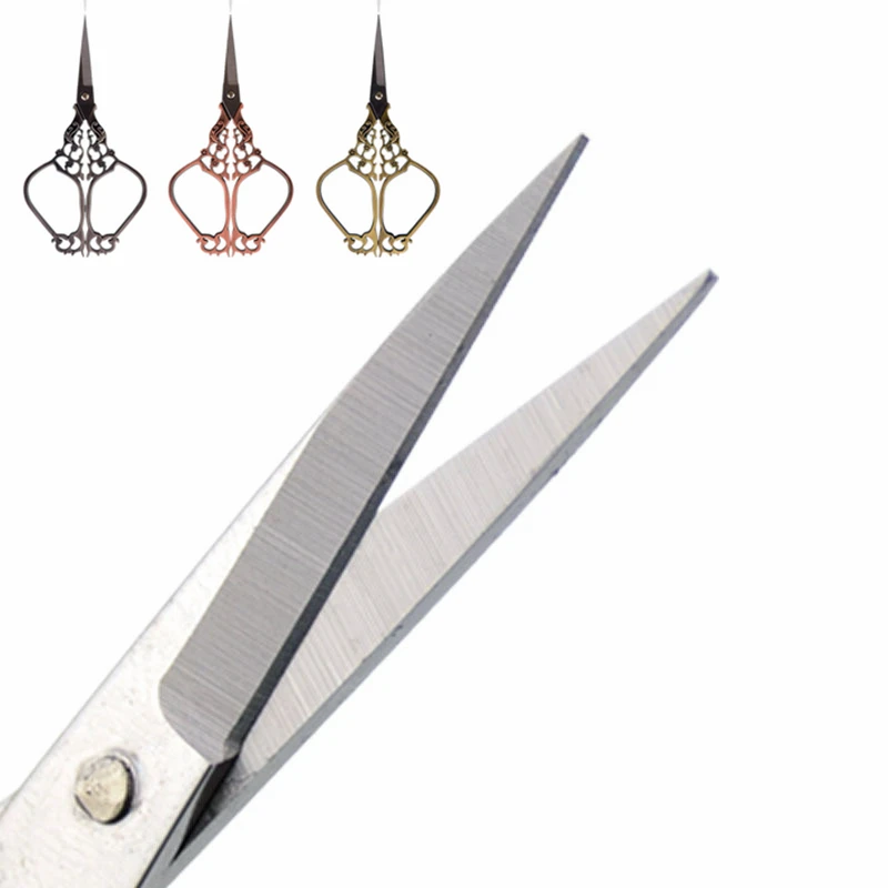 Super Beautiful Stainless Steel Retro Zig Zag Fabric Scissors Handmade Sewing Tools Embroidery Scissors Vintage Paper Scissors