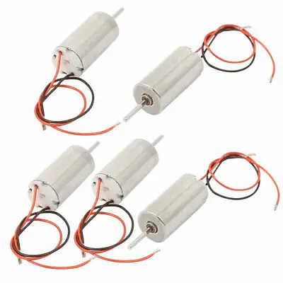 

5Pcs DC1.5-4.5V 44273RPM High Speed 2 Wires Micro Coreless Motor RC Model Toys 6 x 12mm