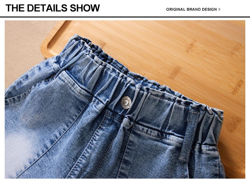 IENENS Kinder Baby Mädchen Sommer Denim Kleidung Shorts Hosen Jeans Kleidung Kinder Mädchen Beiläufige Kurze Hosen Säuglings Böden – Detail 4