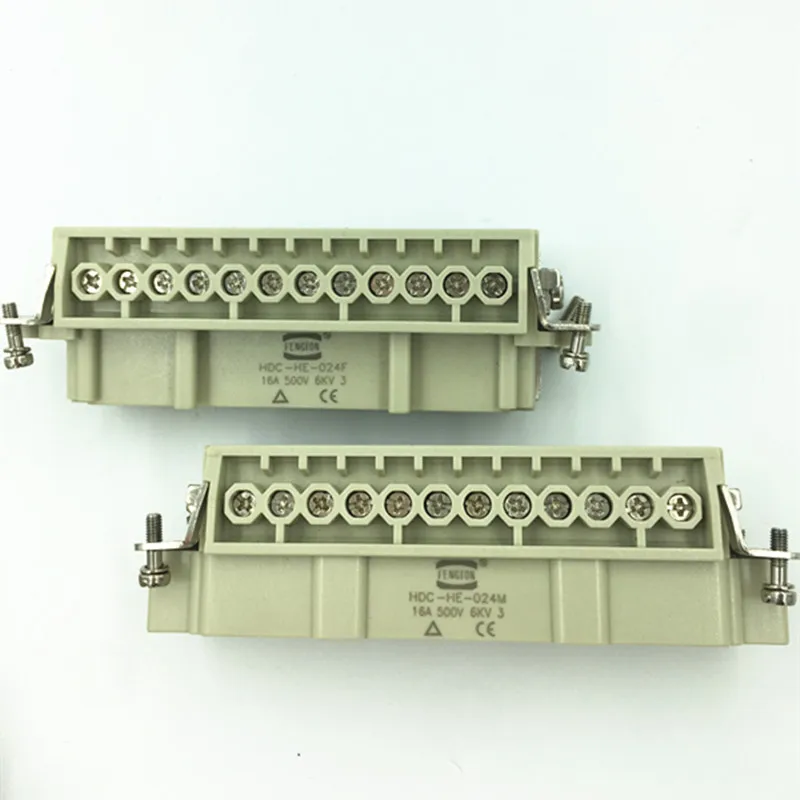 Heavy-duty Connector Aviation Plug Hot Runner Connector Male and Female Insert HDC-HE-024-M/F 24 Core