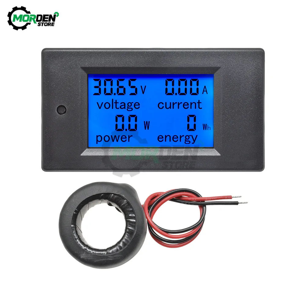 AC 80-260V 0-100A Digital Voltmeter Ammeter Power Energy Tester 110V 220V Current Voltage Meter Power Wattmeter with Shunt