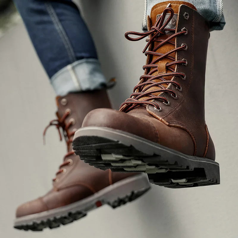 Botas tácticas impermeables de cuero – Senderismo, montaña y caza - imagen 3