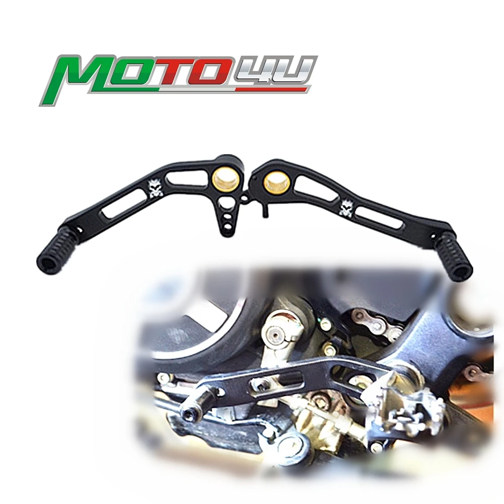 

For Ducati Scrambler 800 Aluminum Motorcycle Foot lever Gear lever Set Circuit Brake Black