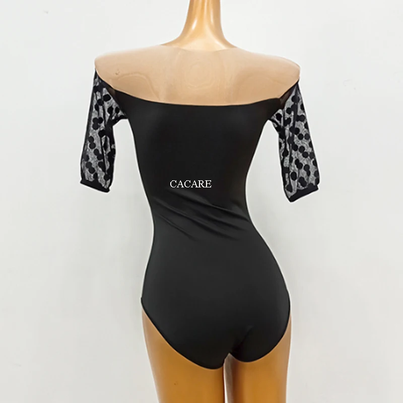 Bodysuit para competição de dança, vestido feminino padrão d0755, para concurso, dança de tango, valsa latina