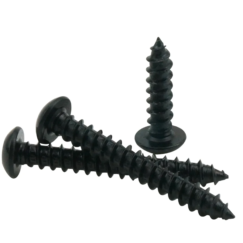 GB/T 8.8 degree M3 M4 M5 M6 BLACK Round Head Hexagon Head Cup Model Self-tapping add hard sound carbon steel screws