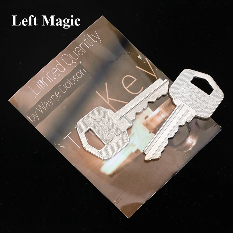 The Key (Gimmicks and Online Instructions) - Silver Magic Tricks Magician Close Up Props Amazing Key Linking Magic