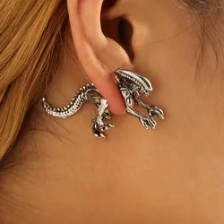 Women Men Earrings Ear Stud Dinosaur Shape Fashion Jewelry Valentine's Day Gift BN