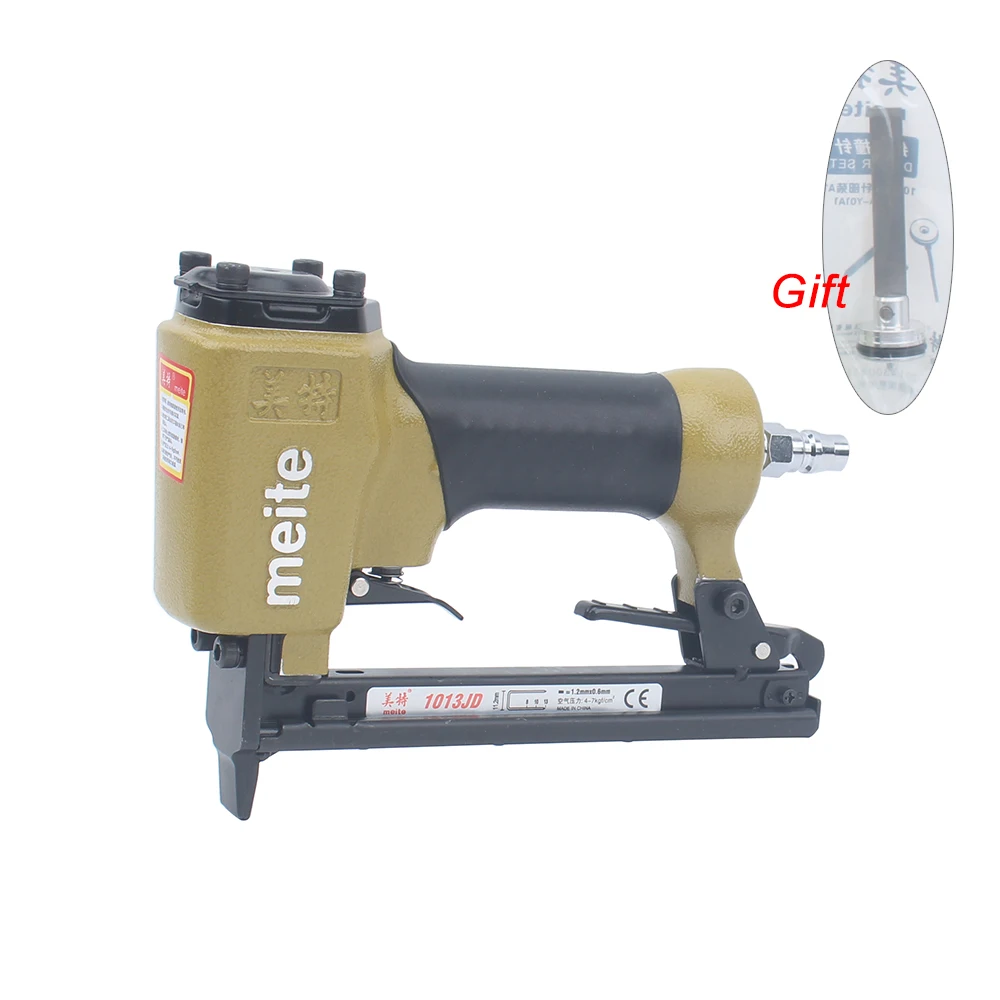 Meite 1013JD Pneumatic Nail Gun Air Stapler Tool Brad Nailer