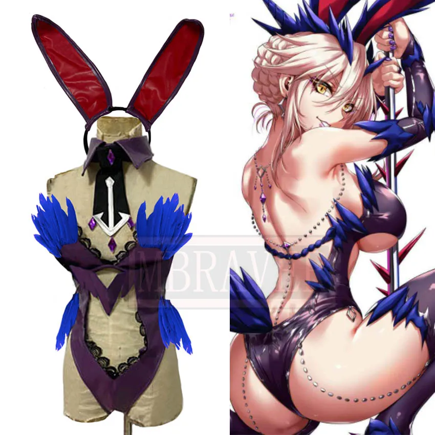 

Fate/Grand Order FGO Saber Altria Pendragon Sexy Bunny Girl Cosplay Costume Halloween Party Outfit Custom Made Any Size