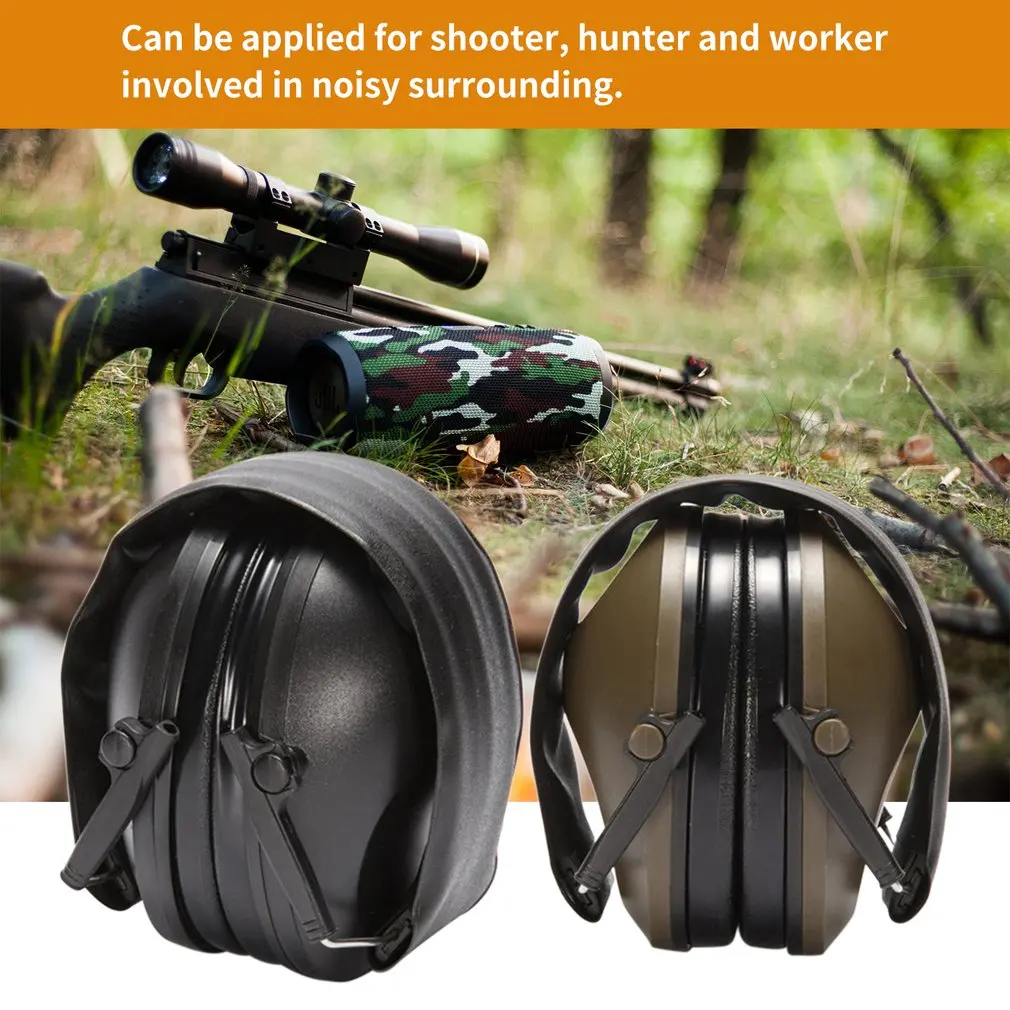 

Tactical Headset Hearing Ear Protection 21dB Muffs Military Earmuffs Shooting Ear Protectors Hunting Noise Reduction Soundproof