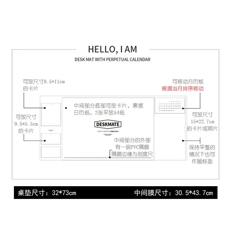 Large Pu Mouse Pad Student Writing Pad Office Computer Desk Mat Laptop Cushion Desk Organizer