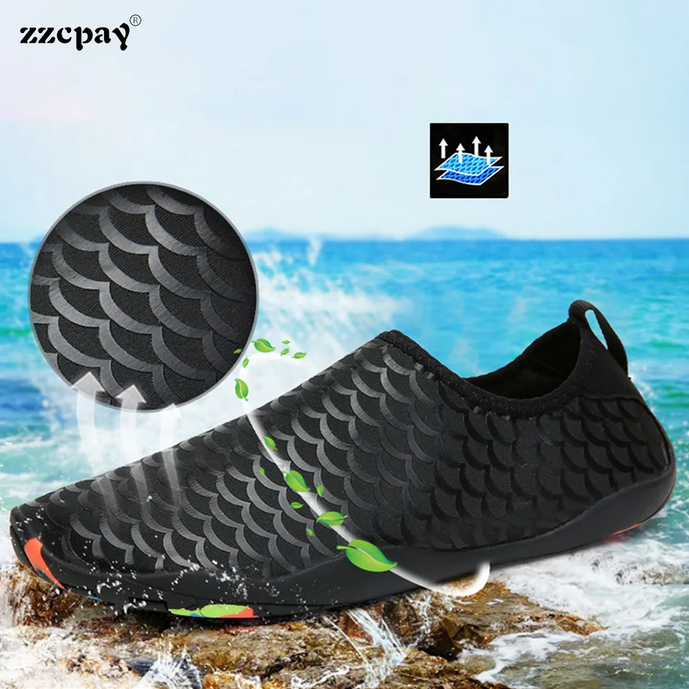 

Outdoor Unisex Non-Slip Swimming Diving Wading Beach Shoes Water Sports Upstream Shoes New Fitness Dance Yoga Soft-Soled Shoes