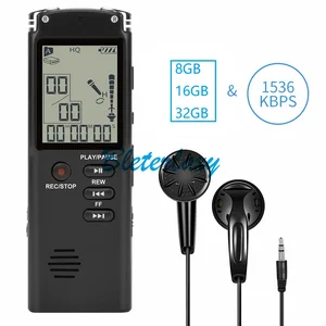 مسجل الصوت الرقمي ميني جاسوس USB Dictaphone تسجيل صوتي احترافي مع WAV ، مشغل MP3 مسجل صوت 8 جيجابايت 16 جيجابايت 32 جيجابايت أفضل 6 مجموعة تجسس محترفة للمبيعات - No2