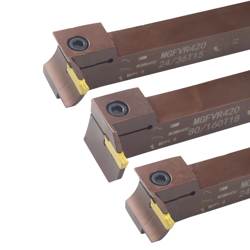 Imagem -02 - Mgfvr 7-shaped Face Groove Cutter Mgfvr420 Mgfvr425 Double Head Processing Range 24400 Carbide Insert Mgmn400 Slotting Tool