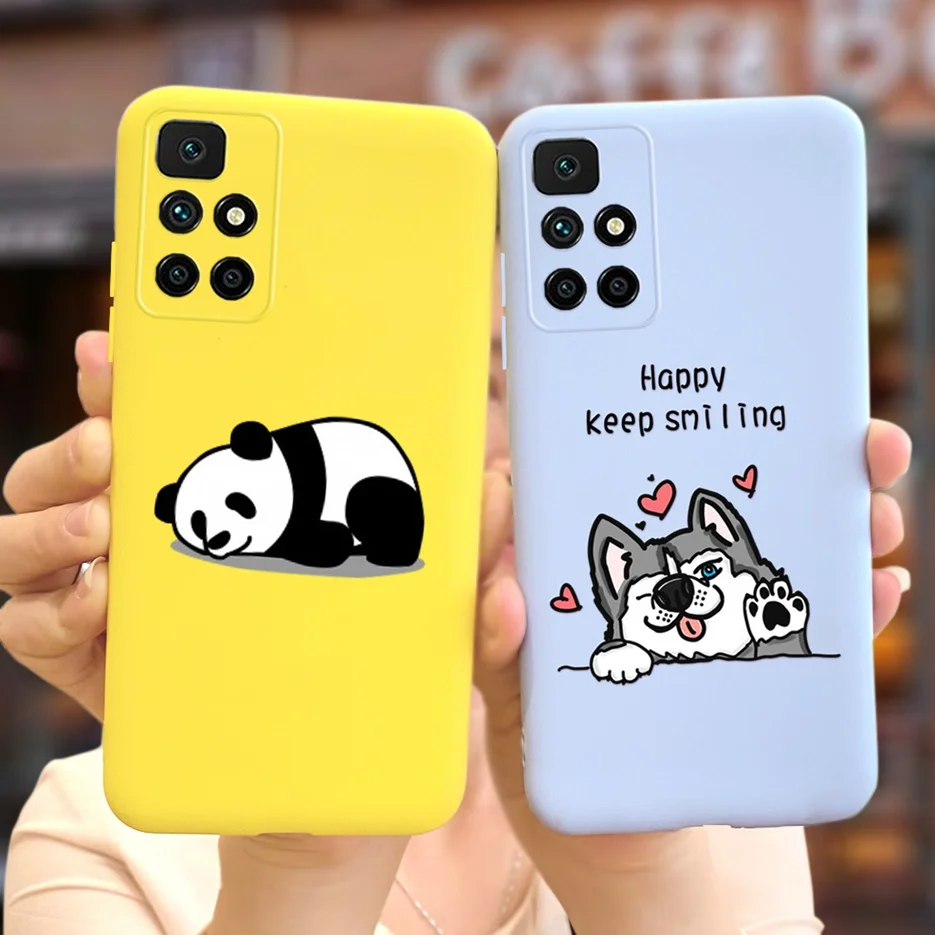 For Xiaomi Redmi 10 Case Cute Panda Cartoon Cover Soft Silicone Phone Case For Xiaomi Redmi 10 Redmi10 Cover Fundas Coque Bumper