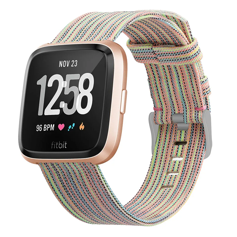 Essidi 2022 Canvas Band For Fitbit Versa 2 Smart Bracelet Sports Strap For Fitbit Versa Versa Lite Woven Watch Replacement