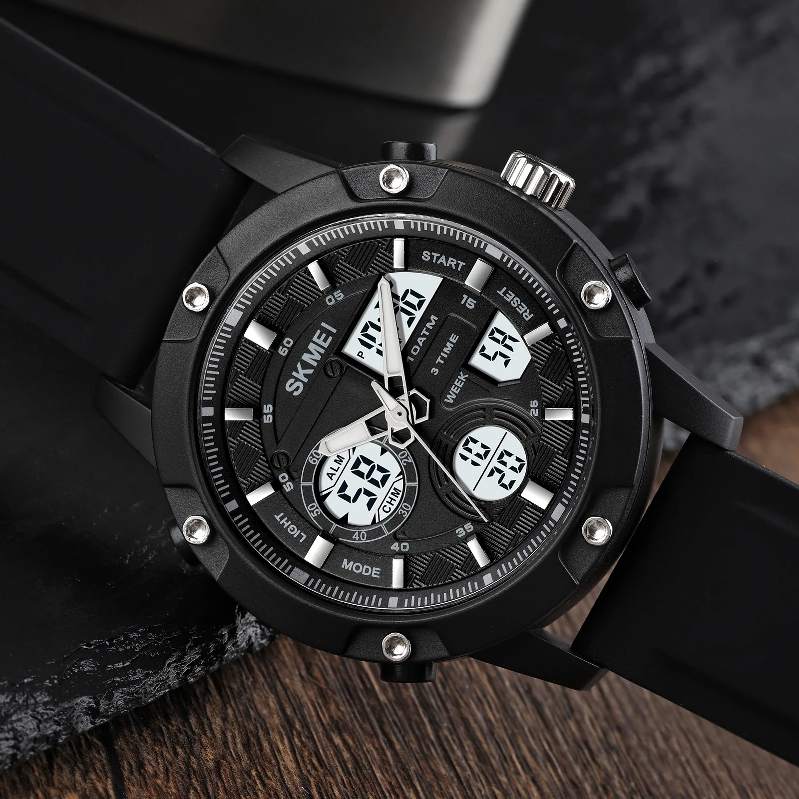 100M Waterproof Swim Fashion Sports Military Watches Men Stopwatch Clock Chrono Digital LED Wristwatches Relogio Masculino reloj