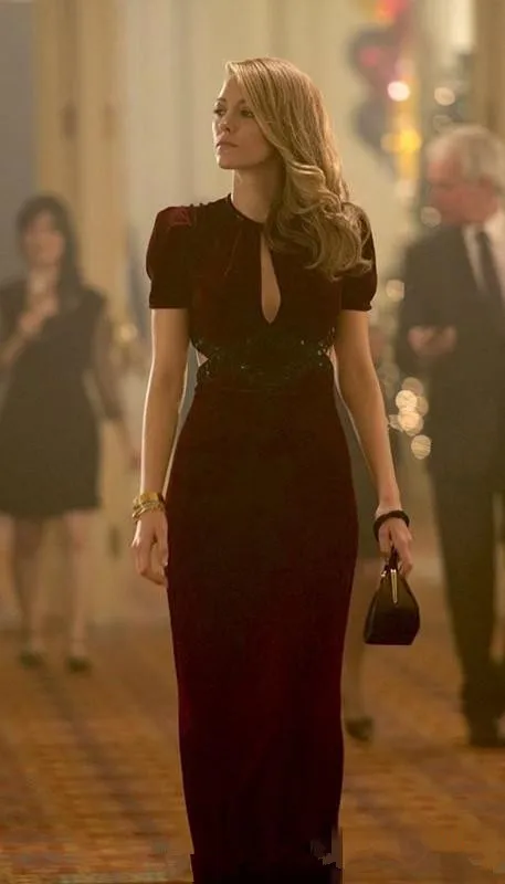 age of adaline red dress Burgundy Velvet Dress | Custom Velvet Gown | Age of Adline Dress