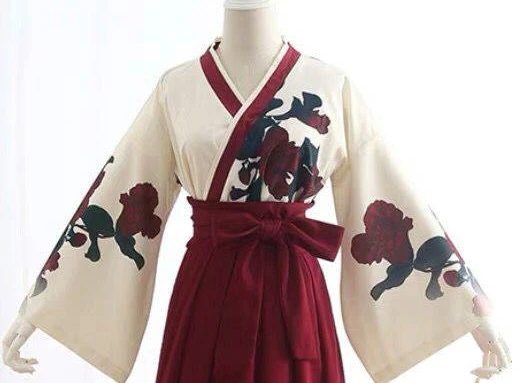 knee length dresses for ladies Melina's Modern Spring Kimono Dress – Via E main image 0