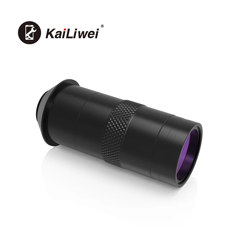 Microscopio Electrónico Digital con cámara de vídeo VGA, lente de montaje 100X C, anillo de luz para reparación de soldadura PCB de teléfono móvil