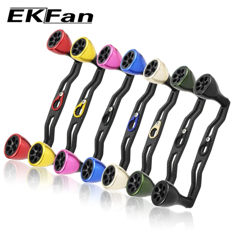 

EKfan 130MM Suitable For DAIWA&SHI New Carbon Fiber Fishing Handle For Bait Casting And Water-drop And Drum-Wheel Jig Reel