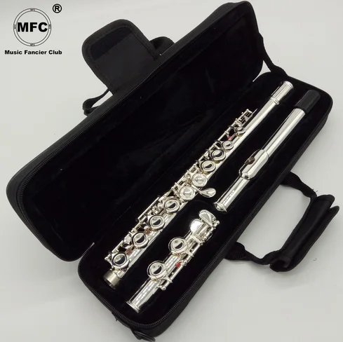 

Free Shipping Music Fancier Club Flute 311 321 322 362 371 372 381 382 Silver Plated C Leg 16 Holes Closed E Key