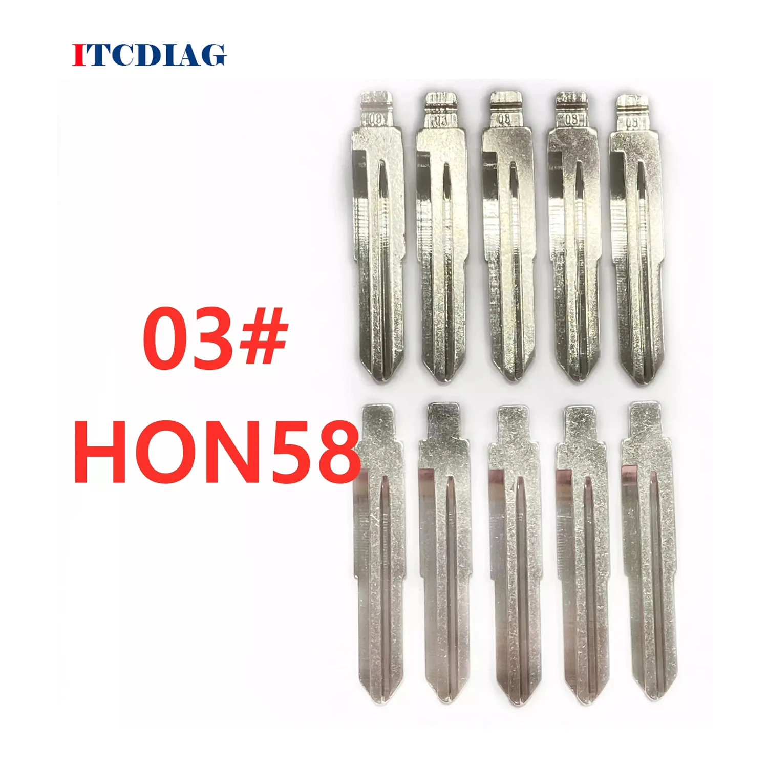 

10pcs/lot #03 KD VVDI Replacement Car Key Blade HOND-16D HD103 LISHI HON58 For Old Honda Odyssey Accord Key Uncut Blank