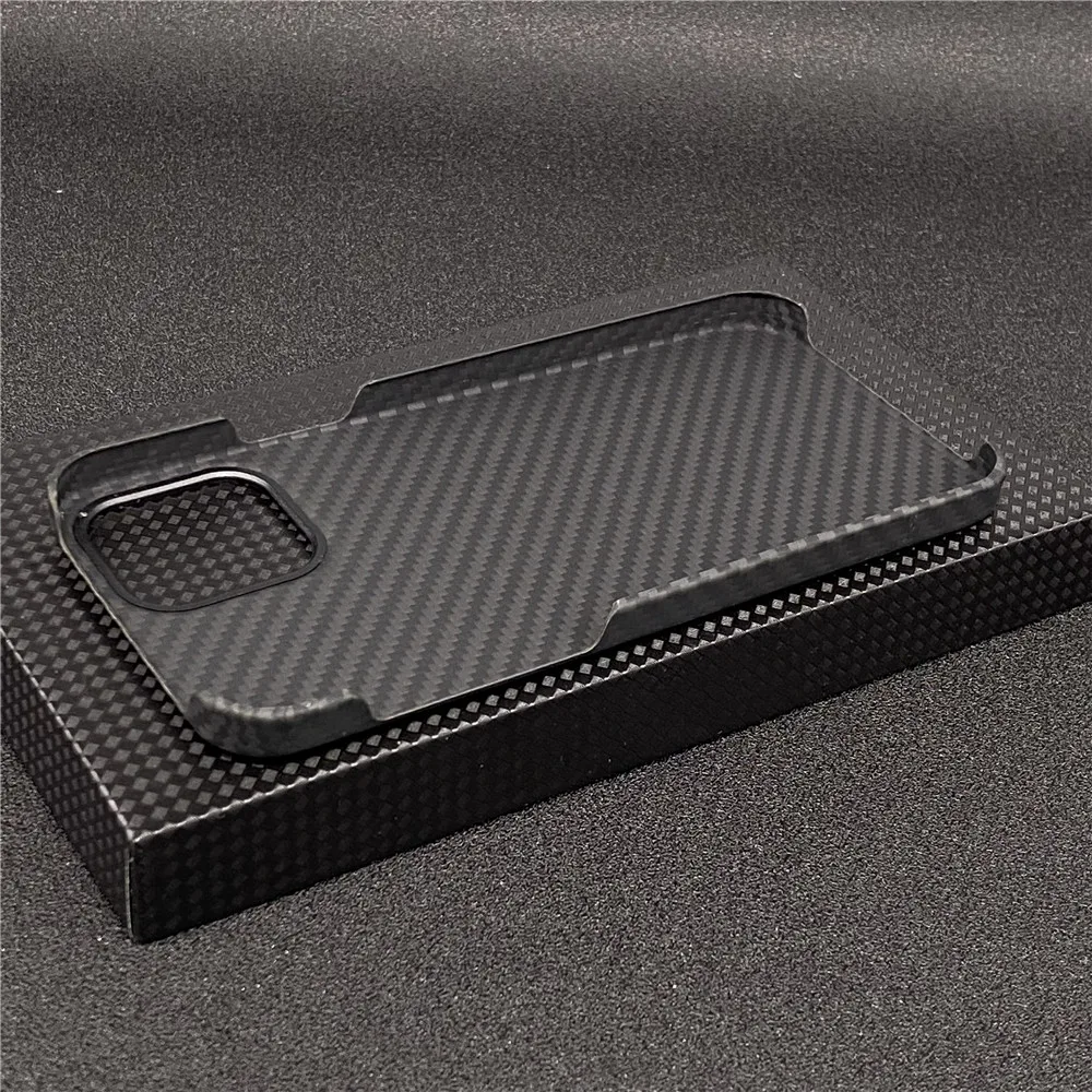 Real Carbon Fiber Lens Protection Phone Case for Apple iPhone 12 Pro Max 12 Mini Carbon Fiber Hard Cover Cases