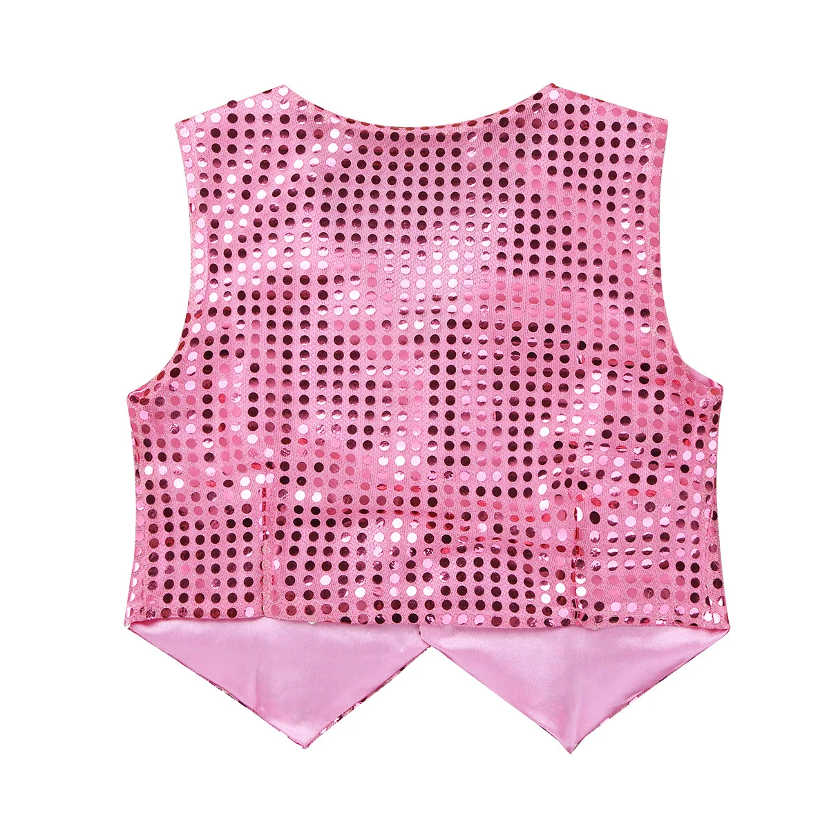 Kids Vest Waistcoat Costume Boys Children Glittery Sequined Stage Choir Hip-hop Jazz Dance Stage Performance