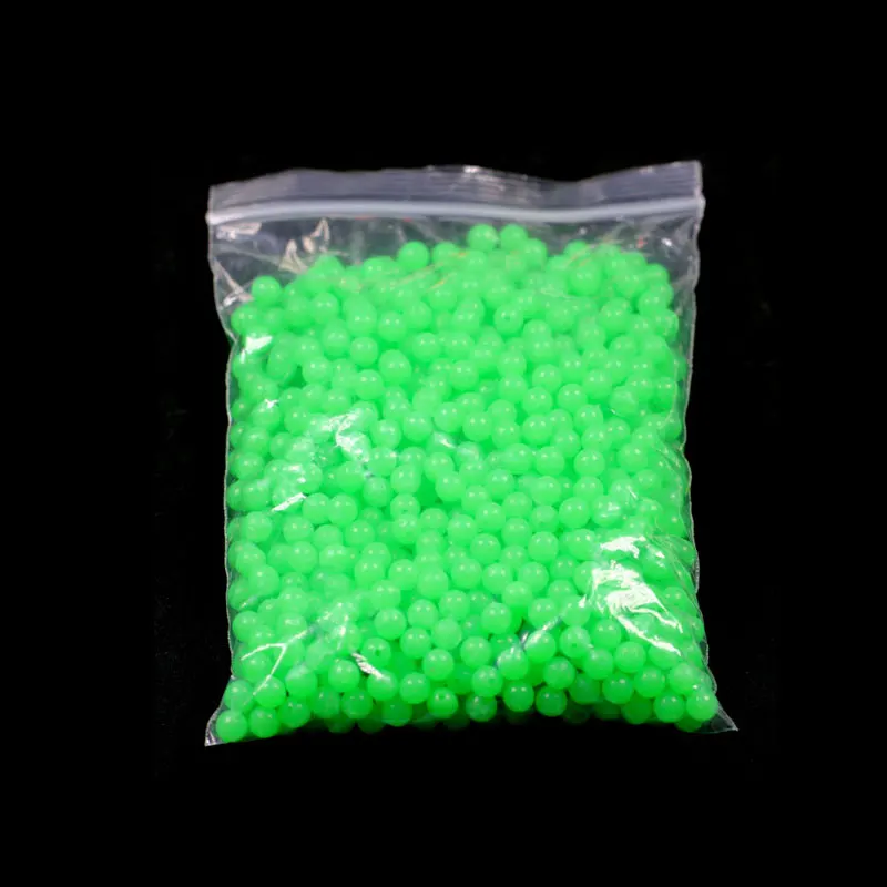 Wifreo 100 stücke Luminous Perlen Angeln Raum Bohnen Runde Float Kugeln 3mm-12mm Kunststoff Licht Glowing Runde tackle Köder Zubehör – Detail 8